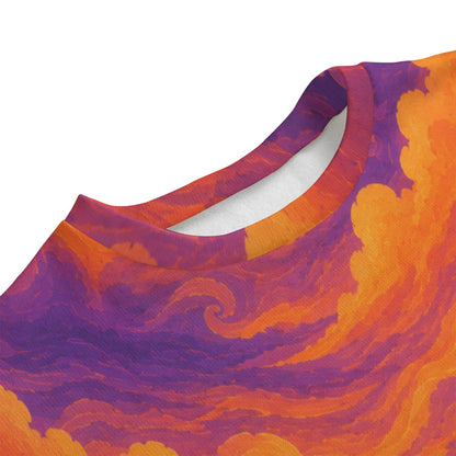 Unisex Drop-shoulder Knitted Fleece Sweater - view 3