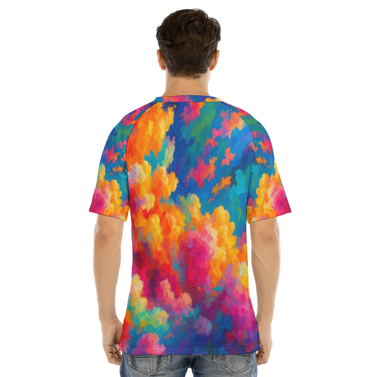 Men's Raglan Sleeve T-shirt With Button Closure