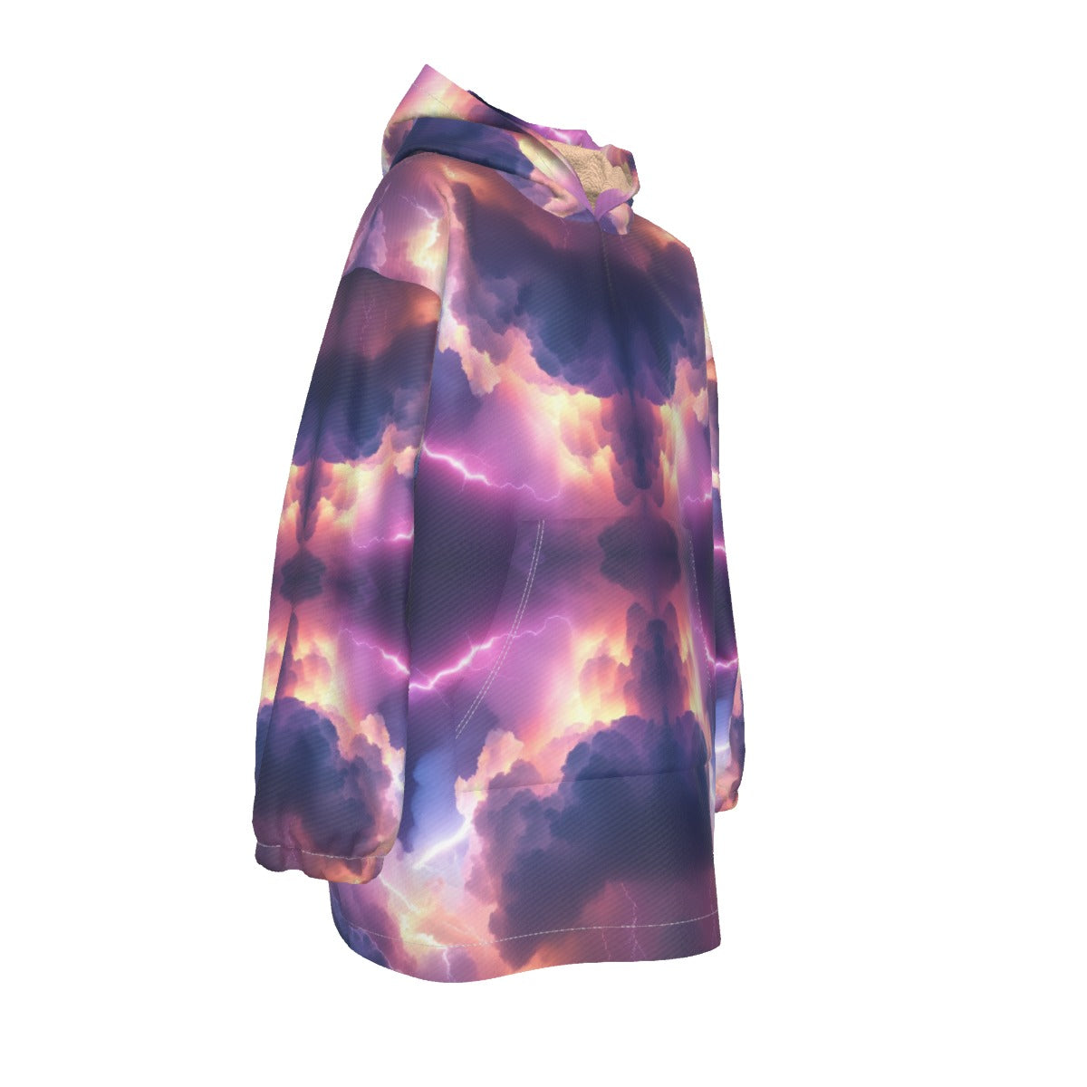 Unisex Kid's Sherpa Fleece Hoodie Blanket