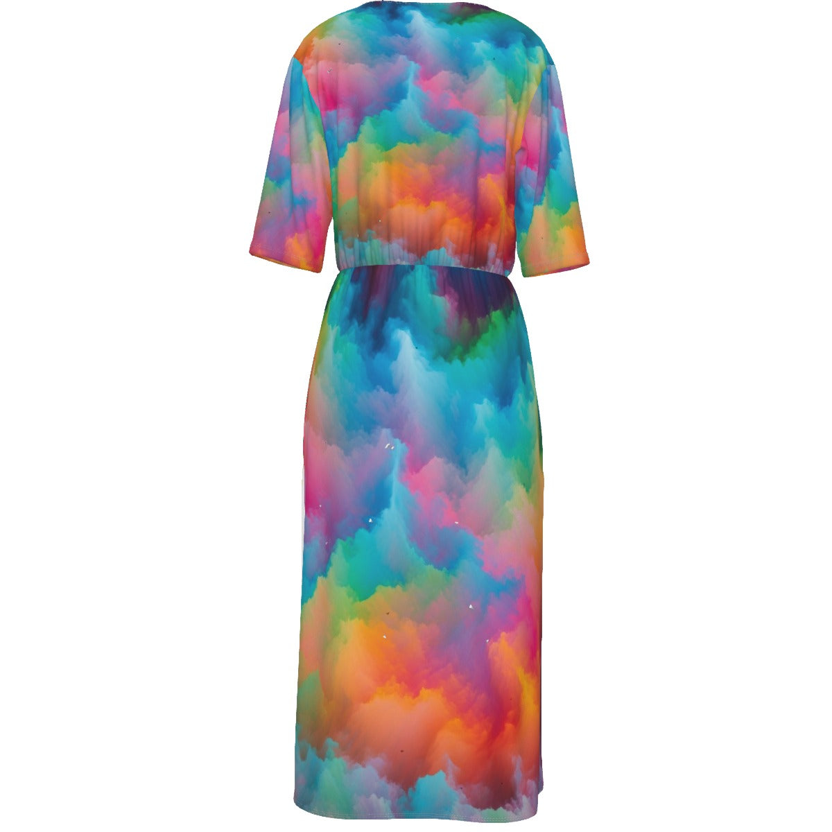 Women's Short Sleeve V-neck Dress