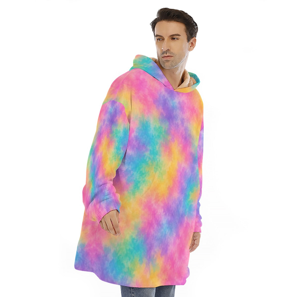 Unisex Sherpa-Fleece Hoodie Blanket - view 2
