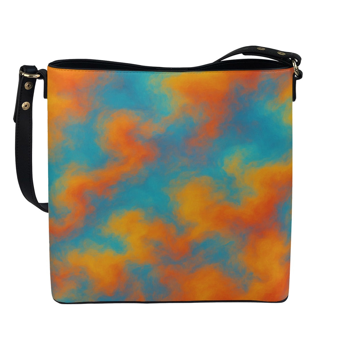 Unisex Minimalist Square Crossbody Bucket Bag