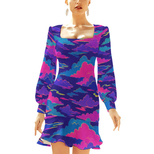 Women's Ruffle Hem Skinny Dress by O’Nimbus