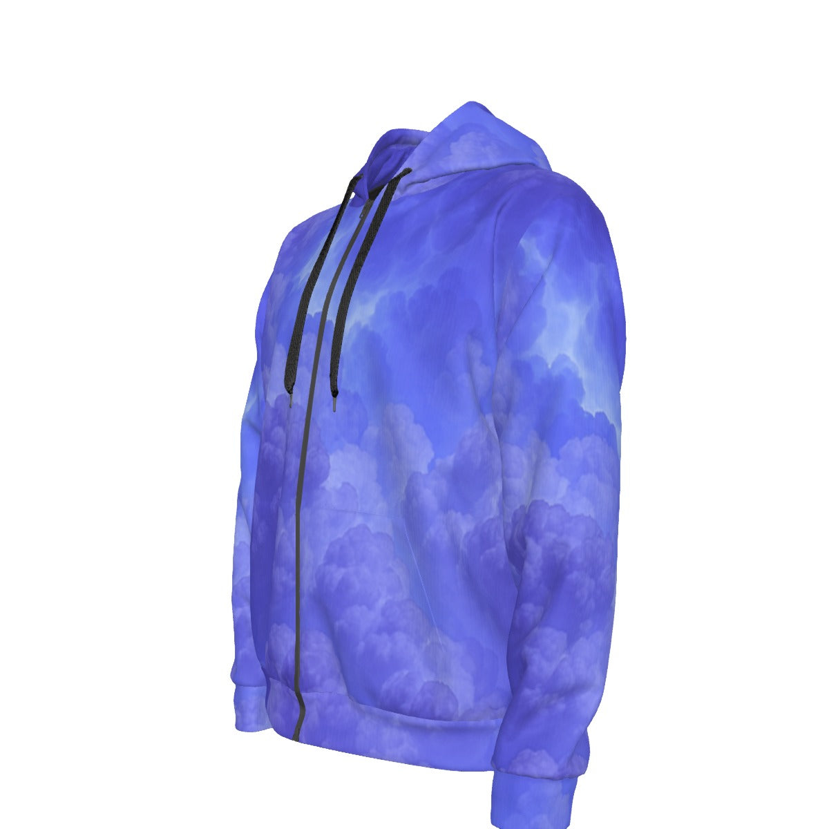 Unisex Zipper Hoodie With Black Lining