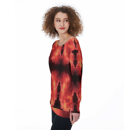 Women's Off-Shoulder Sweatshirt