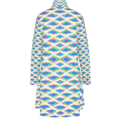 Women's High Neck Dress With Long Sleeve