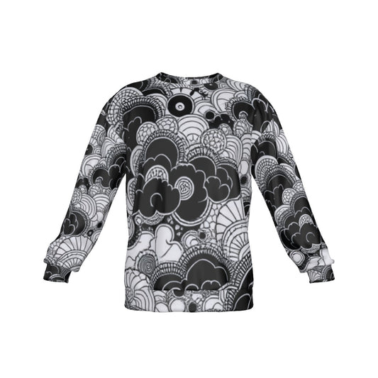 Men's Drop Shoulder Round Neck Long-Sleeved Sweatshirt