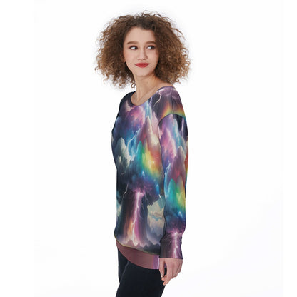 Women's Off-Shoulder Sweatshirt