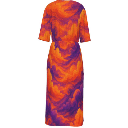 Women's Short Sleeve V-neck Dress by O’Nimbus – view 2