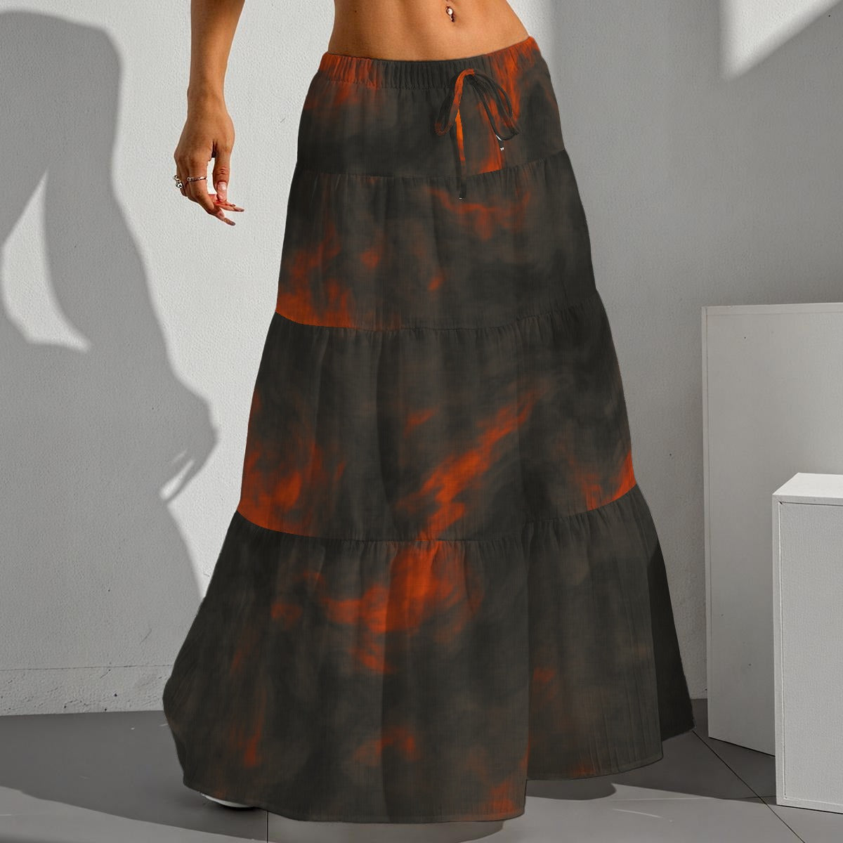 Women's Pleated Long Skirt