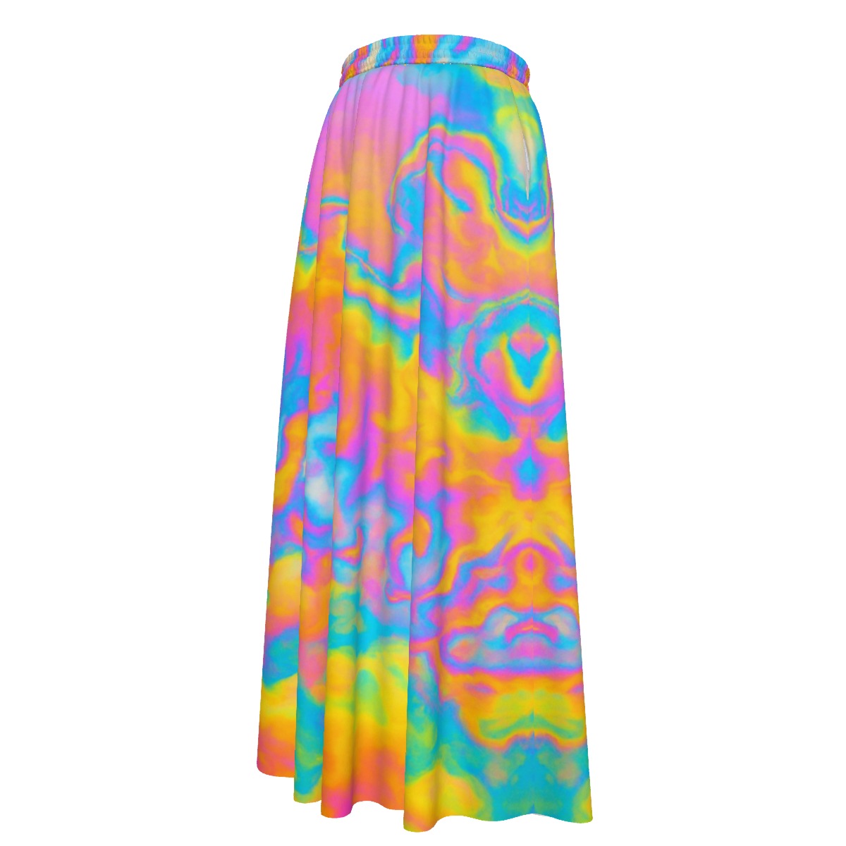 Women's Maxi Chiffon Skirts With Lining