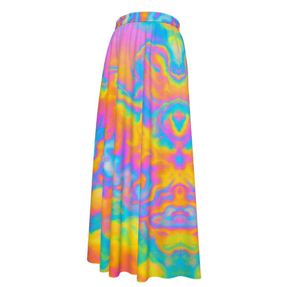 Women's Maxi Chiffon Skirts With Lining