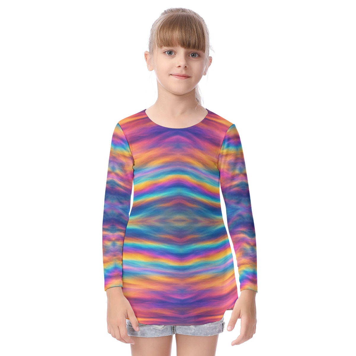 Unisex Kid's Long Sleeve O-neck T-shirt