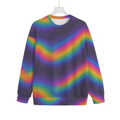 Unisex Drop-shoulder Knitted Fleece Sweater - view 1