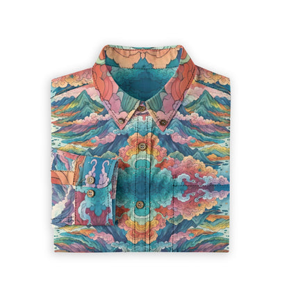 Men's Casual Lapel Long Sleeve Shirt|125GSM Cotton