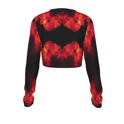 Women's Round Neck Crop Top T-Shirt