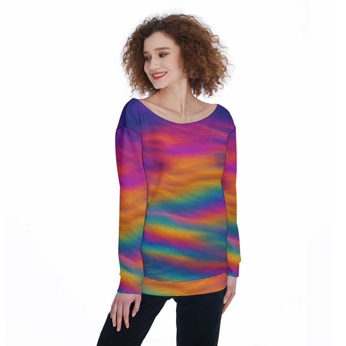 Women's Off-Shoulder Sweatshirt