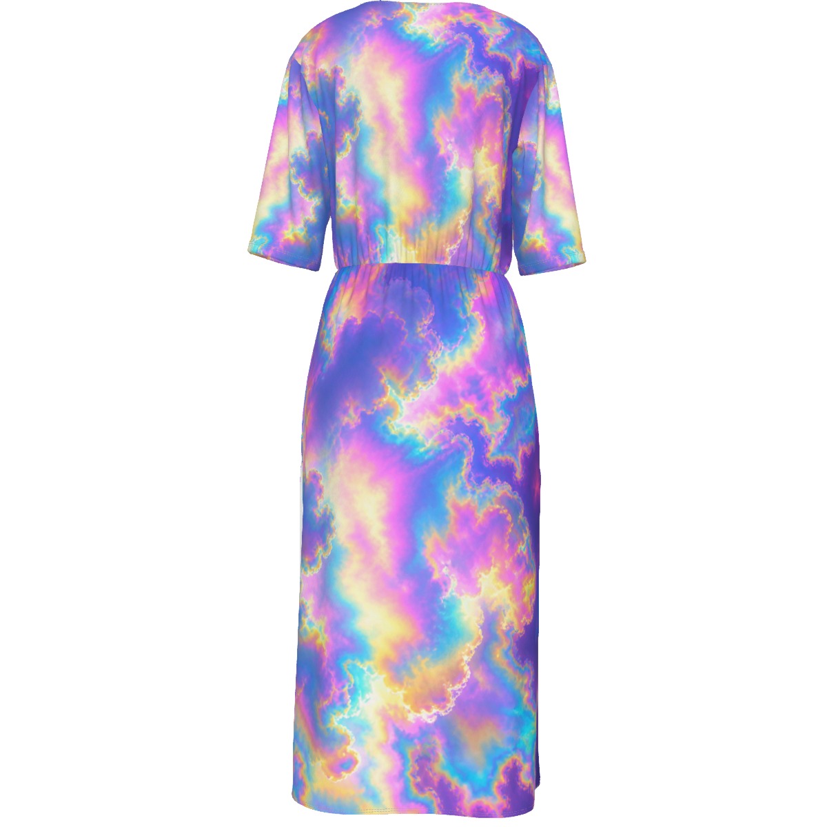 Women's Short Sleeve V-neck Dress