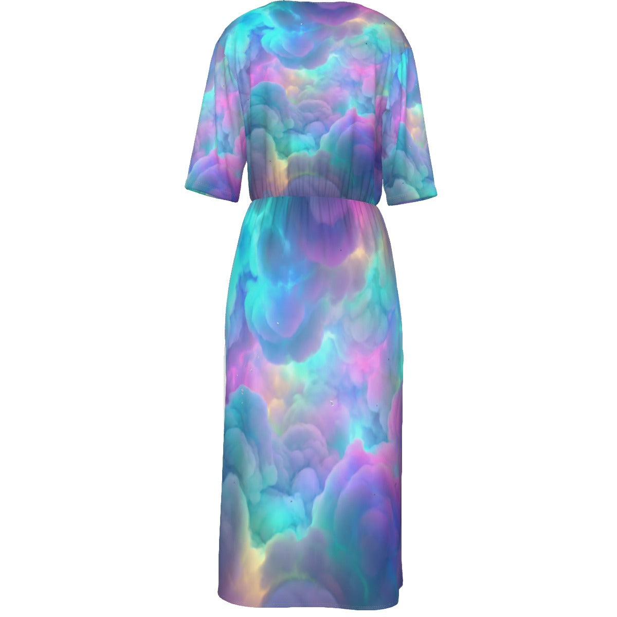 Women's Short Sleeve V-neck Dress