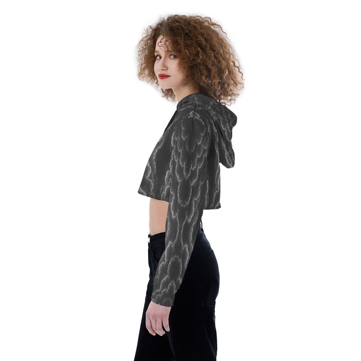 Women's Crop Top Hoodie