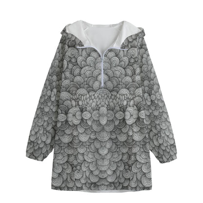 Unisex Windbreaker Long Jacket