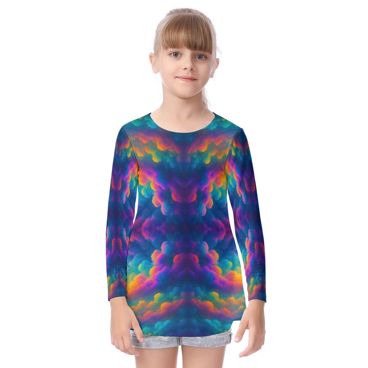 Unisex Kid's Long Sleeve O-neck T-shirt