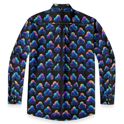 Men's Casual Lapel Long Sleeve Shirt|125GSM Cotton