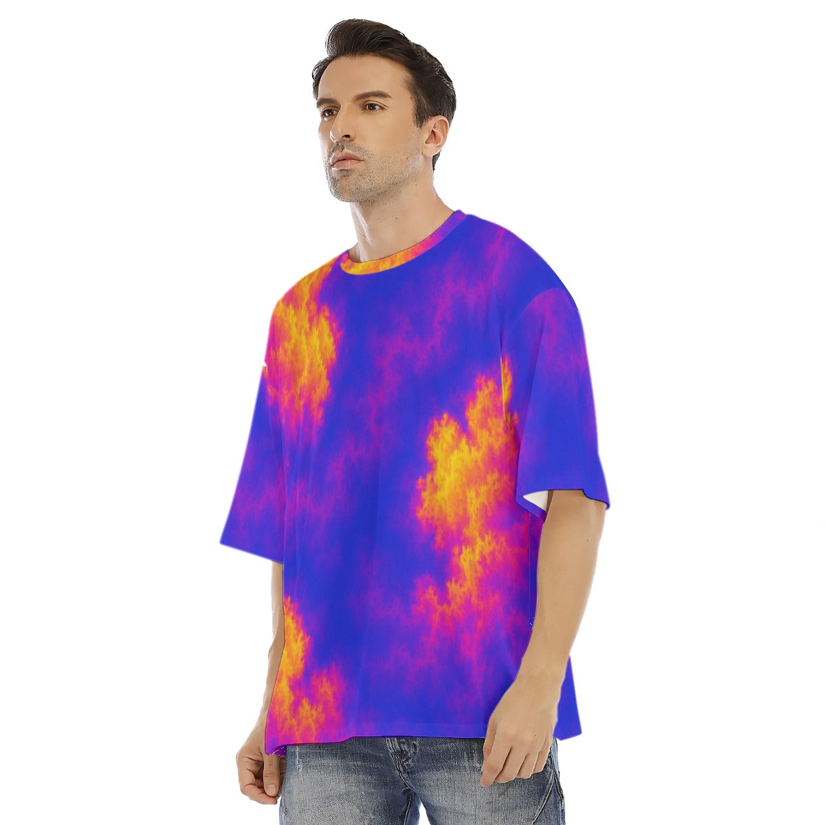 Men's Drop Shoulder T-shirt With Short Sleeve