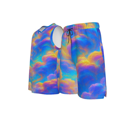 Men's V Neck Basketball Suit