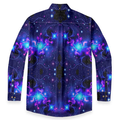 Men's Casual Lapel Long Sleeve Shirt|125GSM Cotton