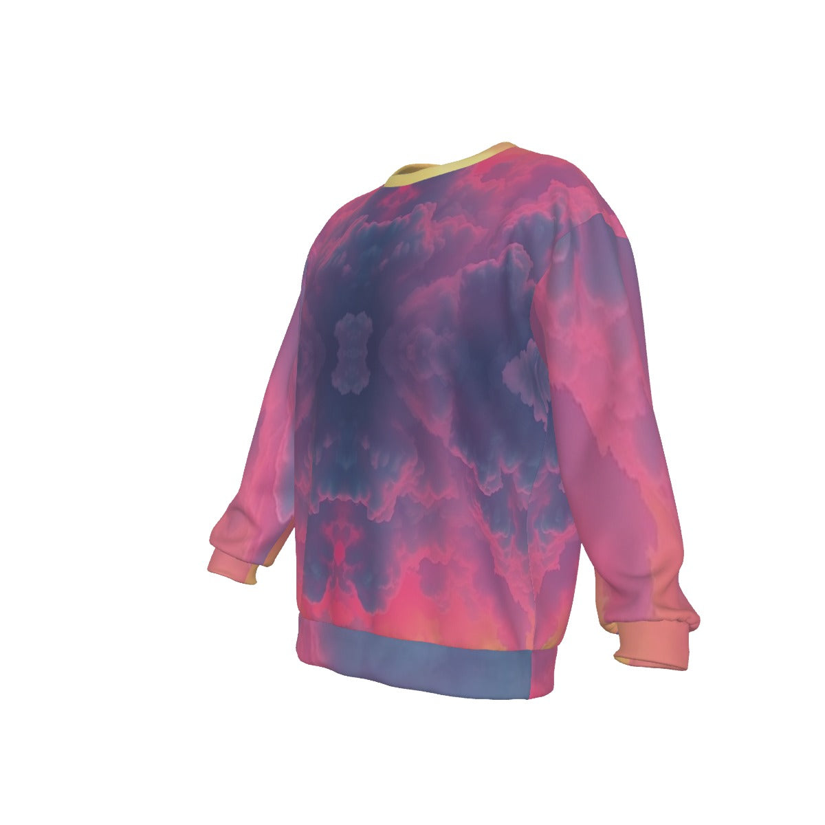Men's Drop Shoulder Round Neck Long-Sleeved Sweatshirt