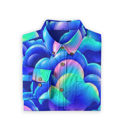 Men's Casual Lapel Long Sleeve Shirt|125GSM Cotton
