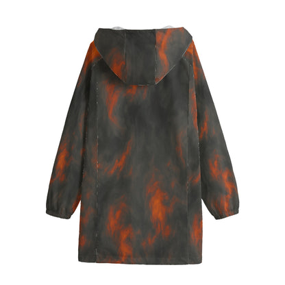 Unisex Windbreaker Long Jacket