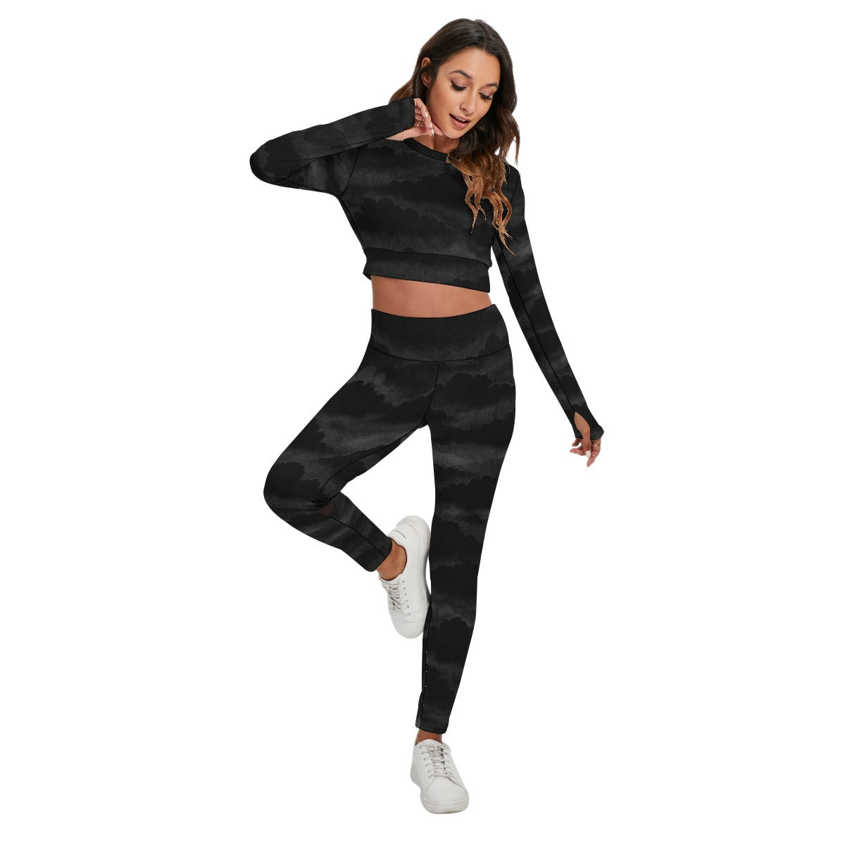 Women's Sport Set With Backless Top And Leggings