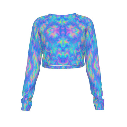 Women's Round Neck Crop Top T-Shirt