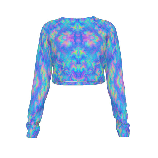 Women's Round Neck Crop Top T-Shirt