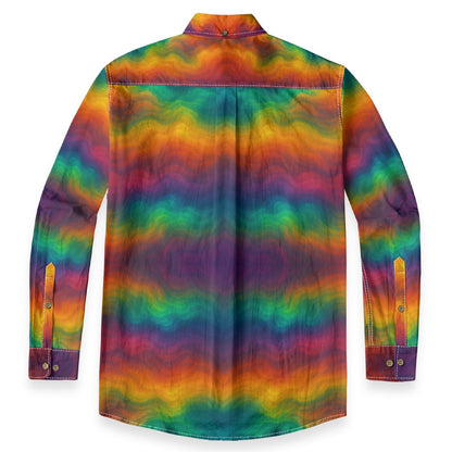 Men's Casual Lapel Long Sleeve Shirt|125GSM Cotton