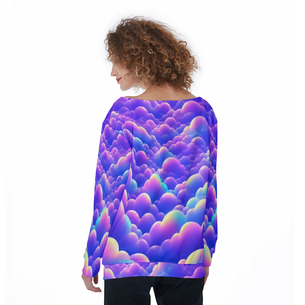 Women's Off-Shoulder Sweatshirt