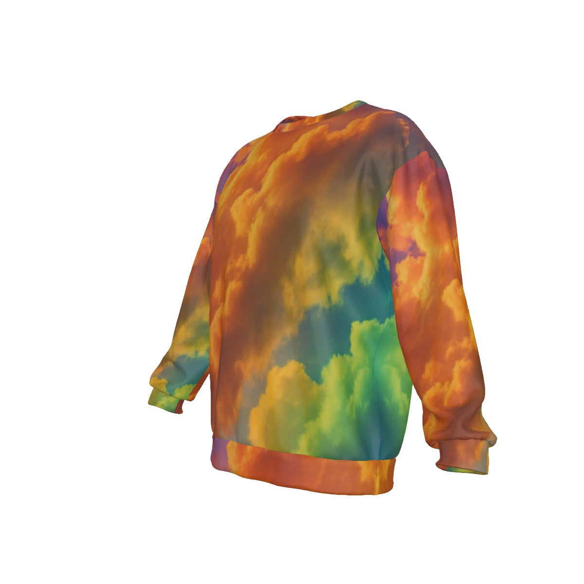 Men's Drop Shoulder Round Neck Long-Sleeved Sweatshirt