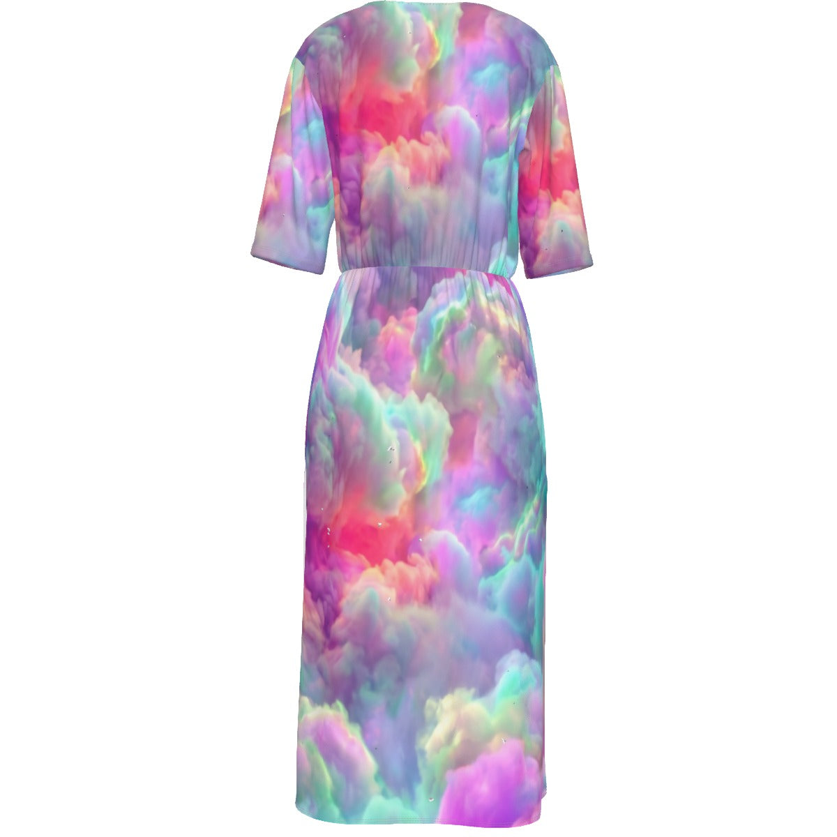 Women's Short Sleeve V-neck Dress