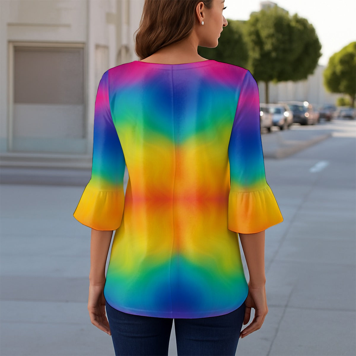 Women's T-shirt With 3/4 Sleeve