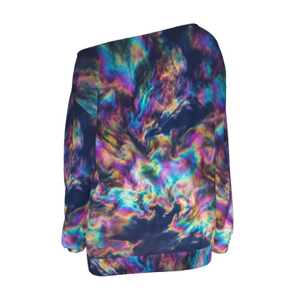 Women's Off-Shoulder Sweatshirt