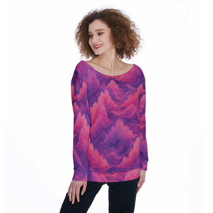 Women's Off-Shoulder Sweatshirt