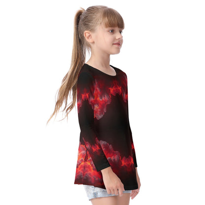 Unisex Kid's Long Sleeve O-neck T-shirt