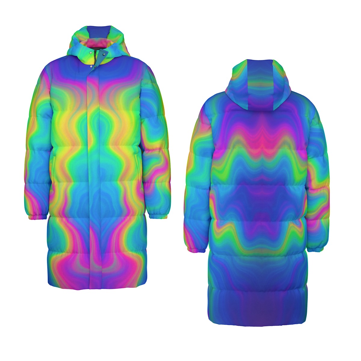 Unisex Long Down Jacket