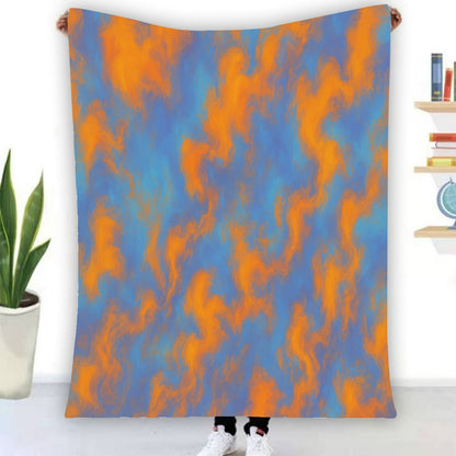 Unisex Single-Side Printing Flannel Blanket