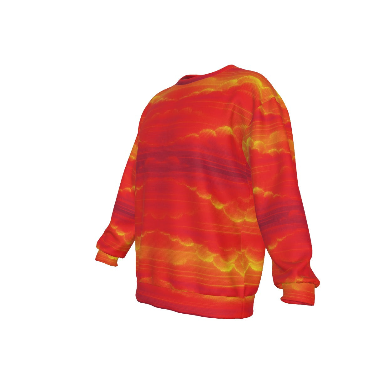 Men's Drop Shoulder Round Neck Long-Sleeved Sweatshirt