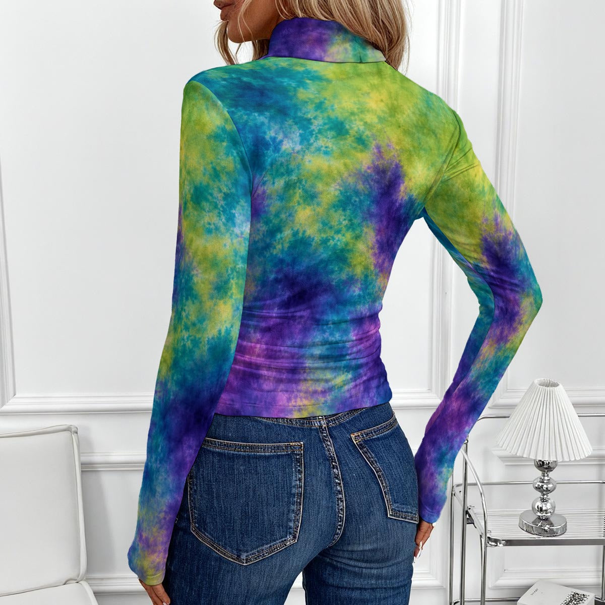 Women’s High-Neck Long-Sleeve Top - view 3