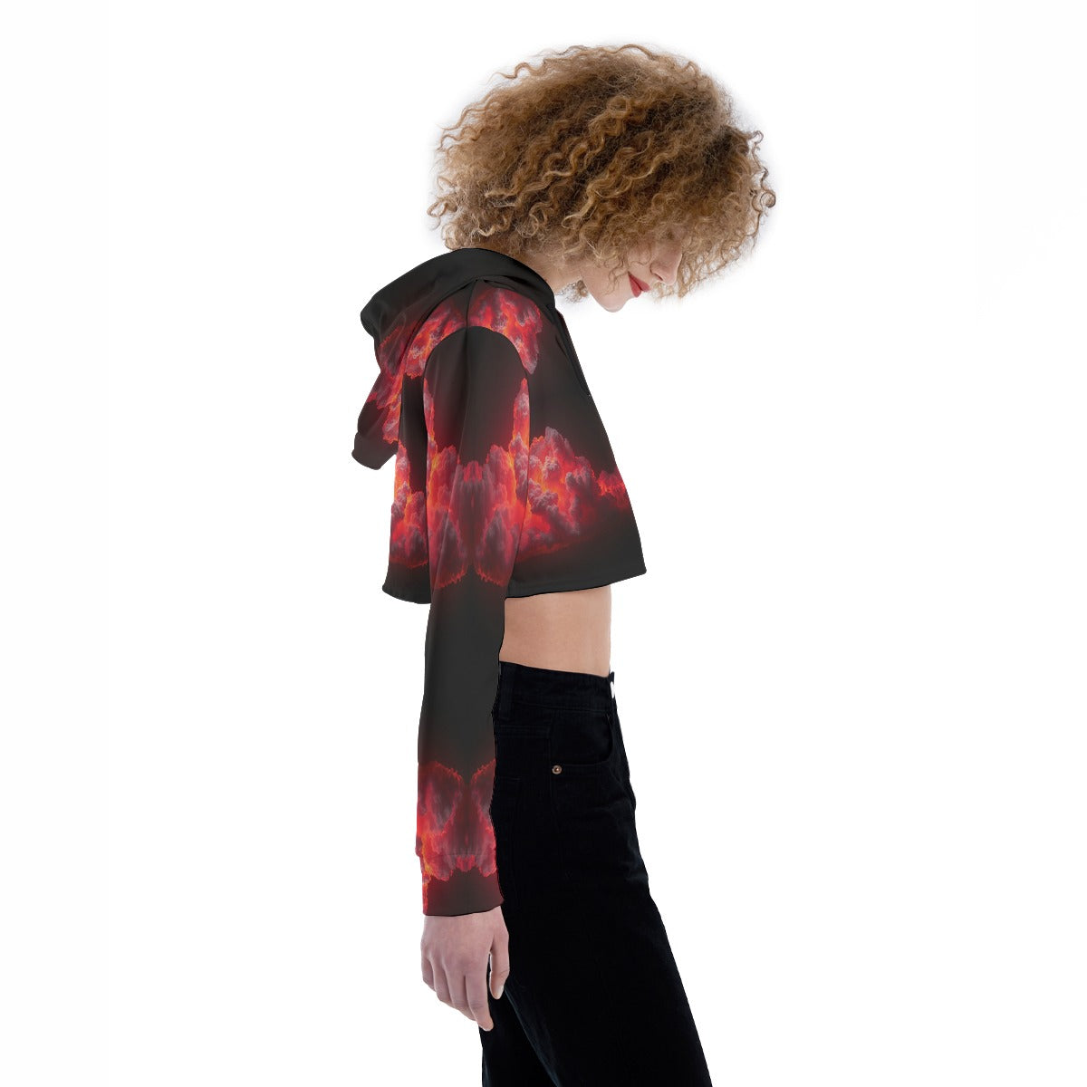 Women's Crop Top Hoodie