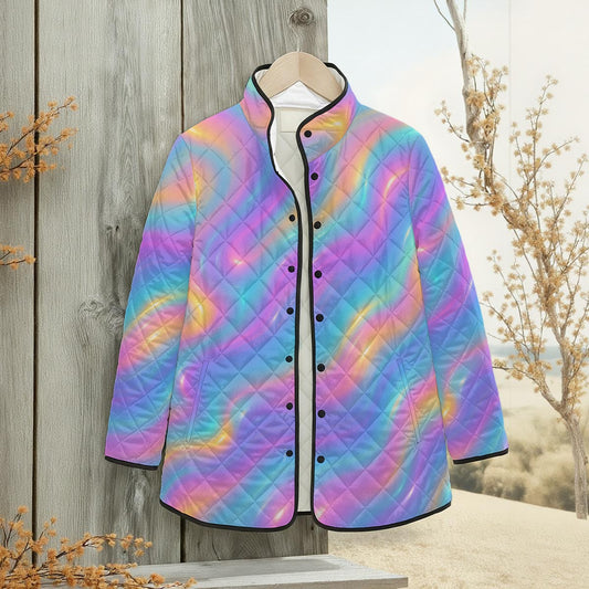 Unisex Quilted Jacket with Side Slits